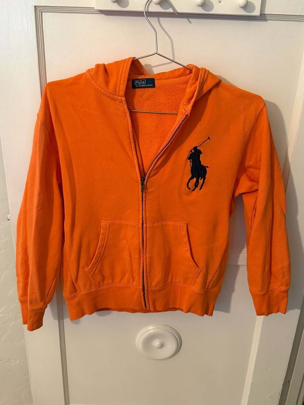 Polo Ralph Lauren Big Pony Full-Zip Hoodie in Bright Orange